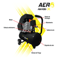 thumbnail image 2 of Compresor de Aire 2hp 18lt Goni 37008K Pistola de Gravedad, 2 of 3