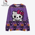 thumbnail image 2 of Hello Kitty-Sudadera holgada de Halloween para mujer, suéter Retro con estampado de calabaza, manga larga, cuello redondo, gran tamaño, Funn, 2 of 4