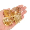 thumbnail image 4 of Uxcell Fire Glass for Fire Pit, 1.18"-1.97" High Luster Reflective Glass Rocks, Yellow, 4 of 5