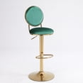 thumbnail image 5 of Topcobe Bar Stools Set of 2 with Back and Footrest Counter Height Dining Chairs, Green, 5 of 8