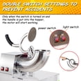 thumbnail image 4 of 110V Commercial Ice Crusher 500LBS/H, 300W Electric Snow Cone Machine, 1450RPM Stainless Steel Shaved Ice Maker with 48L Ice Storage Capacity for Home, Restaurants, and Bars, 4 of 7