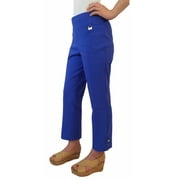 Rafaella Womens Size 6 Comfort Stretch Pull-On Capri Dress Pants, Dazzling Blue
