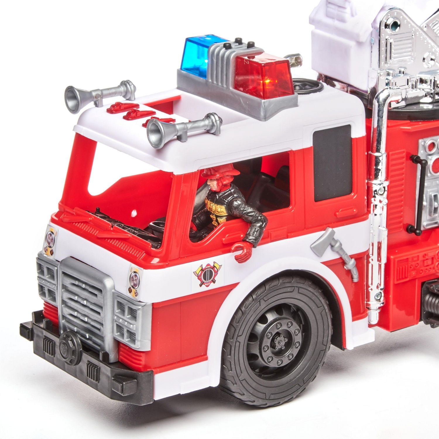 Kid Connection Fire Truck Play Set, 10 Pieces, Light & Sound