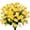 Yellow, variant on Sinhoon 8 Bundles Artificial Daisy Flowers Outdoor Decoration UV Resistant Fake Flowers Faux Plastic Plant Indoor Outside Hanging Garden Home Porch Box Decor (Mixcolor)