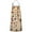 Brown Mushroom Label, variant on Orange Mushroom Fox Light Pattern Apron-Garden Aprons for Women with Pockets-Cotton Linen Waterproof Kitchen Cooking Gardening Aprons Adjustable for Kitchen,Cooking,BBQ and Salon 33x27 Inch