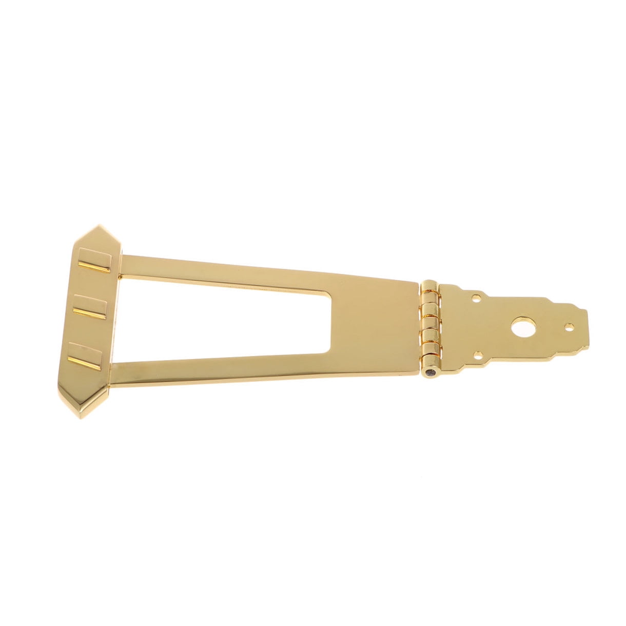 WRISTBIQUE Golden Metal Guitar Tailpiece for Jazz Guitar Use with Screws Included Durable Design