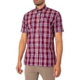 thumbnail image 2 of Trojan Windowpane Check Short Sleeved Shirt, Multicoloured, 2 of 5