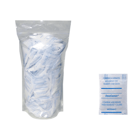 Gel de Sílice 5g 100pz Silica Gel Para Humedad DeseCamen SOBRES 2G