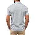 thumbnail image 5 of Golf Polo Shirts for Men Short Sleeve Collared Button Up Tees Casual Lightweight Quick Dry Work T Shirts, M, 5 of 9