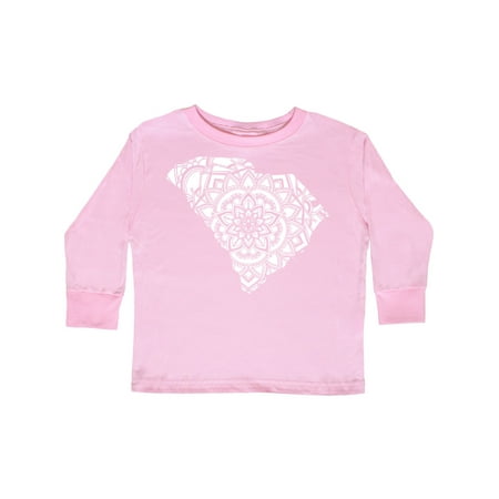

Inktastic South Carolina Silhouette Mandala Gift Toddler Boy or Toddler Girl Long Sleeve T-Shirt