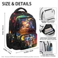 thumbnail image 7 of Uorisanigo Inked Baseball Kids Backpack for Teens Boys 5-16, Large Capacity Lightweight Schoolbag for Elementary School with Adjustable Shoulder Straps for Travel, 7 of 7