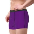 thumbnail image 4 of Disketp Purple Men'S Boxer Briefs,Soft And Breathable Cotton Underwear With Comfortflex Waistband, 4 of 9