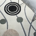 thumbnail image 6 of SAFAVIEH Soho Capri Geometric Wool Area Rug, Ivory/Grey, 6' x 6' Round, 6 of 10