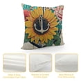 thumbnail image 4 of SHANXI  Ocean Coastal Beach Boat&nbsp;Anchor Pillow Covers Vintage Wood with Beach Please Funny Words Sunflowers Roses Nautical Throw Pillow Case 20x20in, 4 of 5