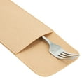 thumbnail image 5 of Felt Table Placemats Set of 8 for Dining Table and Kitchen Decor with Drink Coasters and Cutlery Pouches (Beige, 24 Pieces), 5 of 8