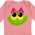 thumbnail image 4 of Inktastic Frog Face girl Girls Long Sleeve Baby Bodysuit, 4 of 5