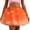 A-Orange515, variant on XIAOCHA Womens LED Light Up Tulle Tutu Skirt Elastic Waist Flashing Festive Party Skirts