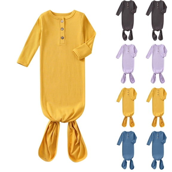 Pretxorve Toddler Girls Boys Romper Long Sleeve Newborn Fall Swaddle Sleep Sack Long Leg Jumpsuit Sizes 0-6M
