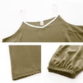 thumbnail image 5 of Avtoify Home Clothing Fashion Comfortable Solid Color Suspender Pajamas Set Womens Pajamas, 5 of 6