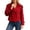 Red, variant on HJYCHN Jackets for Women Stylish Lightweight Cropped Trench Coat With Double Design And Multiple Pockets For Everyday Wear Trench Coat Women Black M