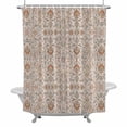 thumbnail image 5 of Boho Vintage 36x78 Inches Waterproof Shower Curtain, Tribal Style Flowers Bath Curtain Set with 12 Hooks Washable Shower Curtains for Bathroom Bathtub Decor, 5 of 9