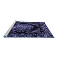 thumbnail image 2 of Ahgly Company Machine Washable Indoor Rectangle Medallion Blue French Area Rugs, 4' x 6', 2 of 4