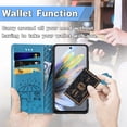 thumbnail image 2 of Dteck Wallet Phone Case for Motorola Edge (2024), Cute Cartoon Patterned PU Leather Case with Magnetic Clasp and Cash Card Slots Phone Cover, Yellow, 2 of 6