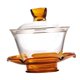 thumbnail image 4 of Juego de té de vidrio Kungfu con tapa, taza de té grande, juego de tetera de vidrio para el hogar para oficina Amarillo, 4 of 9