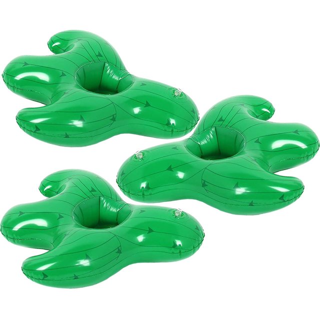 Portavasos inflable, paquete de 3 flotadores de piscina para bebidas, portavasos para fiesta en la piscina de verano, variedad de formas para elegir