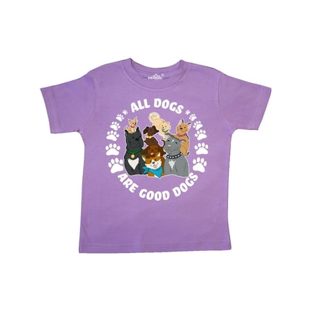 

Inktastic All Dogs are Good Dogs with Cute Dog Family Gift Toddler Boy or Toddler Girl T-Shirt