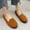 Brown, variant on Viluyesy Flats for Womens, Slip-On Shallow Solid Color Casual Comfort Breathable Shoes Blue