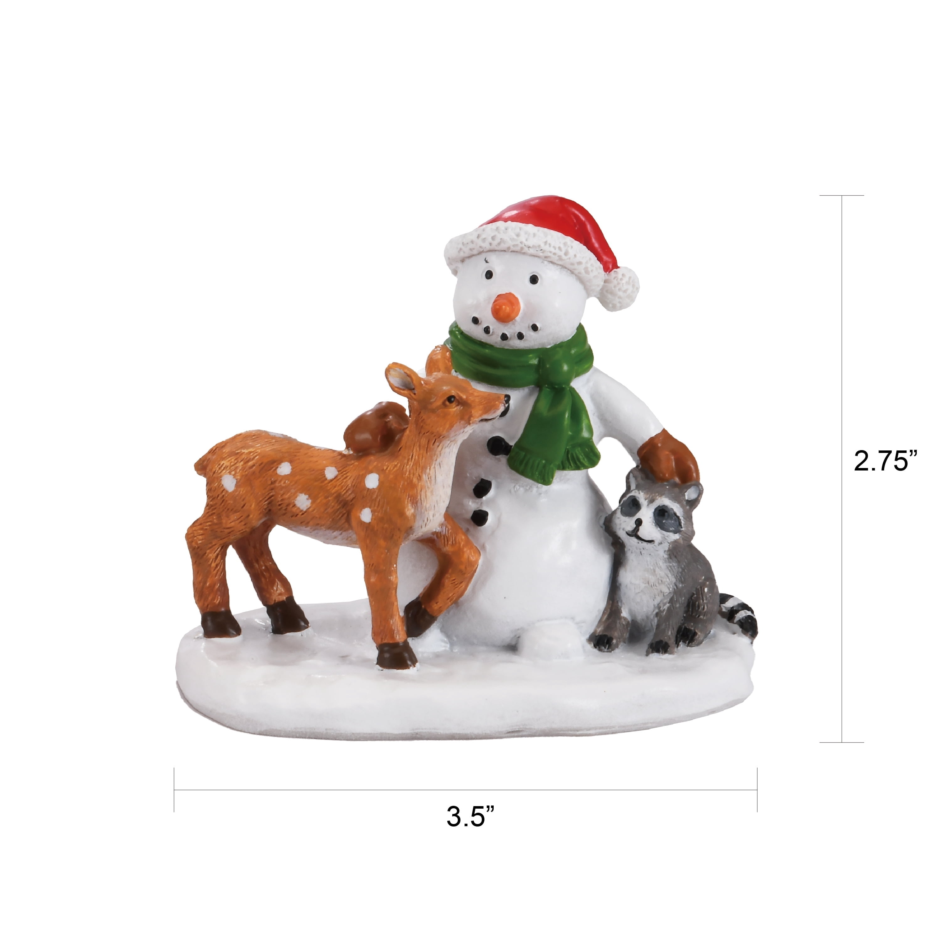 Woodland Wishes Christmas Village Decorative Figurine, Multicolor, 3.5", by Holiday Time