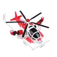 thumbnail image 3 of Herrnalise Children's Electric Armed Fighter - Transforming Aircraft Toy - Universal Wheel Helicopter - 360 Degree Rotating Sound and Light Music (Red), 3 of 6