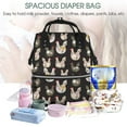 thumbnail image 5 of Balery Flowe Rooster Mummy Backpack - Waterproof Twill Canvas, Large Capacity Diaper Bag with Multiple Pockets and Adjustable Straps, 5 of 6