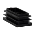 thumbnail image 4 of Flyshop 4 PCS Rectangle M8 Thread Plastic Adjustable Leveling Foot Tube Insert Table Chair Tube End Blanking Caps, Black, 25 x 50 mm, 1" x 2", 4 of 6