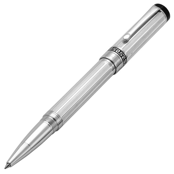 Xezo Tribune 925 Sterling Silver Guilloche Engraved Rollerball Pen