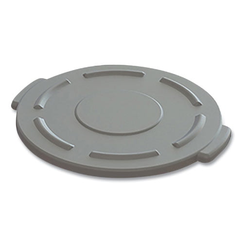 Value-Plus Gator Container Lids, For 20 Gal, Flat-Top, 20.4" Diameter, Gray | Bundle of 2 Each
