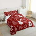 thumbnail image 3 of Manfei Santa Claus Snowman 2pcs Bedding Comforter Set for Teens Boys Girls,Xmas Tree Snowman Twin Comforter Sets,Merry Christmas Breathable Bedding Set,Super Cozy Room Decor,Reversible, 3 of 8