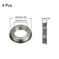 thumbnail image 2 of F6804ZZ Flanged Ball Bearing, 20x32x7mm Chrome Steel Double Shielded ABEC1 Flange Bearings,4 Pack, 2 of 5