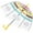 A4-Rainbow Yellow, variant on Kids Umbrella Clear Bubble Umbrellas for Rain,Safety Dome Windproof Umbrella for Kid Girls and Boys
