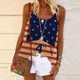 thumbnail image 2 of Edvintorg 4Th Of July Summer Tops for Women Fashion Women's Festival Outfit Round-Neck Sleeveless Vest Camisole Casual Tank Tops, 2 of 5