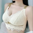 thumbnail image 1 of LOVZFMLL Bras for Women Woman's Embroidery Lace Thin Style Ventilate Back Buckle Bra Without Steel Rim Beige 46/105, 1 of 4
