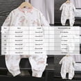 thumbnail image 3 of 9-12 Months Infant Unisex Fall Winter Cartoon Print Romper,Vertical Rib Full Front Zip Long Sleeve Baby Jumpsuit 3 6 9 12 18 Months,Light Pink, 3 of 5