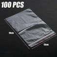 thumbnail image 5 of 100Pcs Reusable Zip Lock Clear Plastic Sealing Packaging Bags For Candy Nut Food Storage(13*19CM), 5 of 5