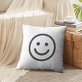 thumbnail image 4 of LALILO Throw Pillow Covers Smile Happy Symbol Smile Happy Afro Cushion Cover 18" x 18", 2202 Pack, 4 of 6
