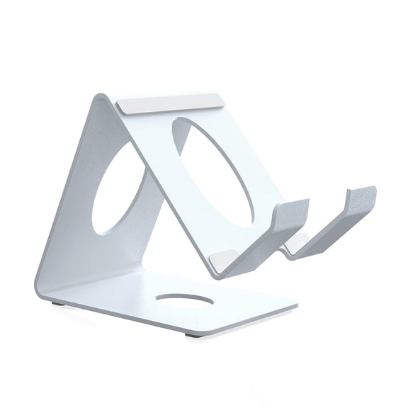 Lightweight Ergonomic Metal Stand for Gaming Handhelds & Tablets, Adjustable Angled Holder with Base, Portable & Sturdy
