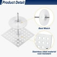 thumbnail image 3 of Uxcell Rondelles de Support de Carreaux 200 Pcs 5cm x 5cm Rondelles de Fixation Rondelles d'Isolation pour Mur Sol Plafond Blocs, 3 of 6