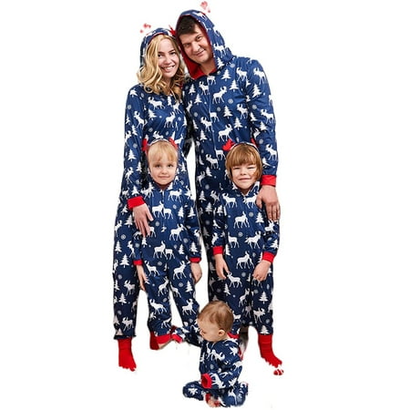 

Gwiyeopda Christmas Pajamas Jumsuit for Families Parent-Child Nightwear Onesie Sleepsuit