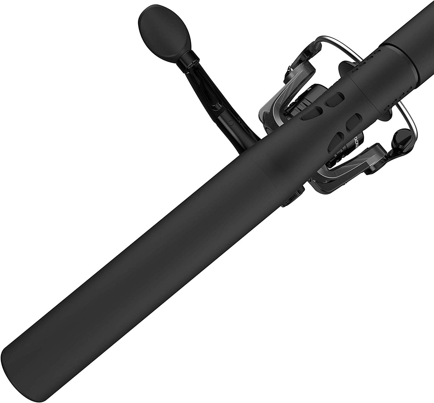 Zebco Ready Tackle Spinning Reel and Fishing Rod Combo, 5-Foot 6-Inch Fishing Pole, 30-Piece Tackle Kit, Black