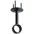 thumbnail image 3 of Curtain rod bracket Wardrobe rod bracket with screw ceiling bracket, diameter 32 mm, 2 pieces, 3 of 4